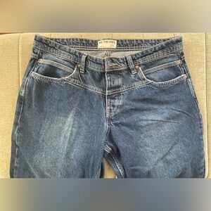 NWOT Free People Dark Blue Boyfriend Jeans
